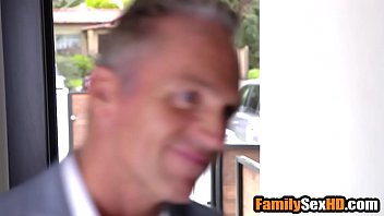 Preview 1 of Anal Finger Cum - stepDaughter comes to stepdad&#039_s bedroom and blows him