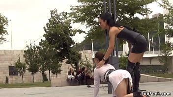 Preview 1 of Tangled Rapunzel - Piss and facial for babe in public