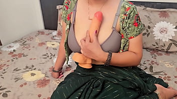 Preview 2 of Japanese Konesuke Man Rice - Vasna Bhabhi Playing With 10 Inch Dildo