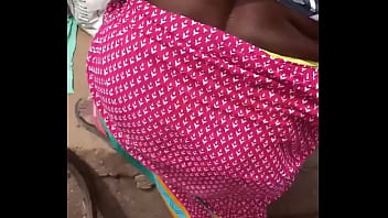 Preview 3 of Dutch Wife Dogging In Woods3 - Very huge ass and backless of desi saree aunty