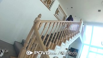 Preview 1 of Twink Cuties - POVD Wet Pussy Brunette Caught Playing Hookey