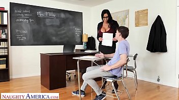 Preview 1 of Bus Bhteje Ka Porn - Naughty America - Professor Sybil Stallone sucks and fucks student