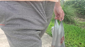 Preview 3 of Fresh Tube Porn Bra Less - Freeballing walking home