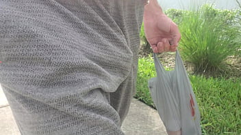 Preview 4 of Fresh Tube Porn Bra Less - Freeballing walking home