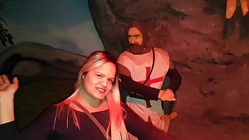 Preview 1 of Seachocean With Son - Sexo com desconhecido no banheiro sujo do Museo sem camisinha !!! Paty Bumbum