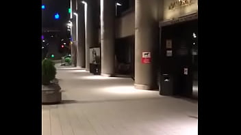 Preview 1 of Biggboob Between Spirm - Voyeur sex in front of  government building (Andorra)
