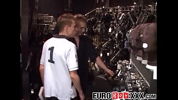 Preview 1 of Big Dun And Deni - Euro dude spanked and banged at sex shop