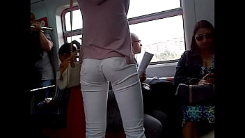 Preview 2 of Pain Full Rape Mom - Nice ASSets: white pants on the train