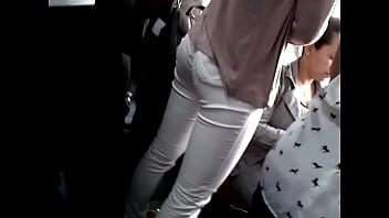 Preview 3 of Pain Full Rape Mom - Nice ASSets: white pants on the train