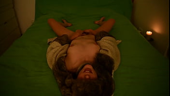 Preview 4 of Xnxx Repe - Young amateur teen masturbating and moaning on the bed wearing fur coat