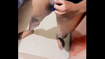 Preview 2 of 4k Hd Latina Teen - Castrated eunuch sissy feminine twink show off her little limp clitty