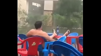 Preview 3 of Sister Brother Towel Fight - marcel duarte botando forte na canhota