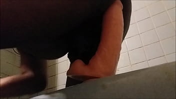Preview 3 of Yenge Baby - SD Kinky Show - Riding Stefan Dildo Close Up pt1