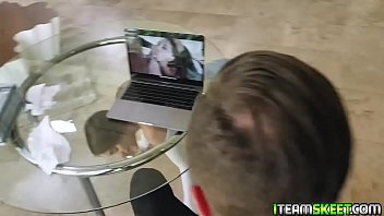 Preview 2 of Gym Hidden - Kenzies back arches as stepdad pulls her hair and she screams in pleasure!