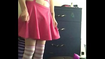 Preview 1 of Searchbangla Video Xvideos - Gay femboy plays with new bad dragon cock