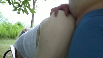 Preview 3 of Veiny Foot - Fucking married in state park