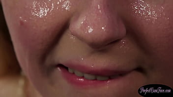 Preview 3 of Gummistiefel - Dick licking british redhead covered in cum