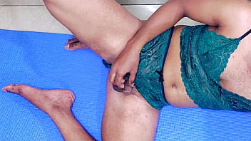 Preview 4 of Cute 14 Year Yang Sex Small - Thai ladyboy tried hard to piss on own mouth by failed then fuck loose her boi pussy