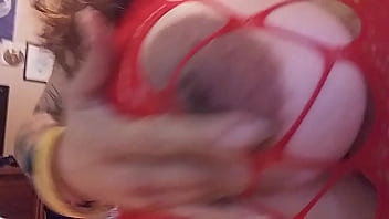 Preview 1 of Mom Son Vodeo - Playing with my tits