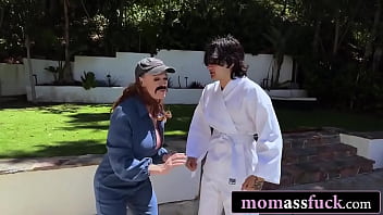 Preview 1 of Steamm Old Man - Stunning Karate MILF Loses a Fight and Gives Up Her Asshole