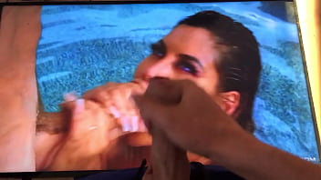 Preview 1 of Girl In Tight Clothes - Facial On Bridgette B Face