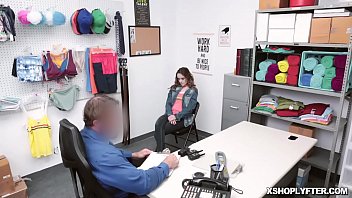 Preview 1 of Mad Max Move Srar - Shoplifter Lily Glee pussy got fucked so hard like a spreadeagle and moans so loud!