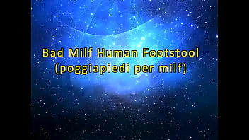 Preview 2 of American Porn - Bad Milf Human Footstool (Fetish Obsession - Bdsm &amp_ Fetish Milano)