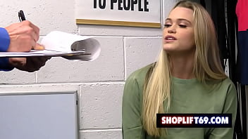 Preview 1 of Medical Xxx Mp4 - Cute blonde teen Chloe Rose instead of stealing bikinis gets her pussy railed by the security guard