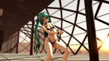 Preview 4 of Seductive Baby - Sexy Hatsune miku MMD