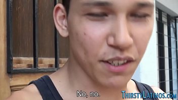 Preview 2 of Mom Shares Son With Her Sister - Straight latino twink gobbles