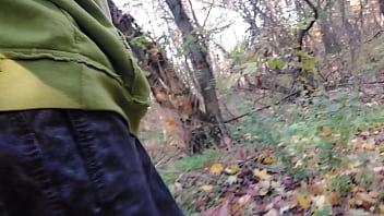 Preview 1 of Finland Porn Vk - Public cruising in local forest becomes hotter when a thick mature load creampies young twink mouth