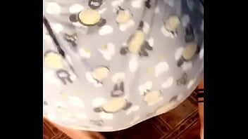 Preview 4 of Young Sniffing Feet Girl - Sexy white chick shakes her ass in nighties