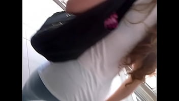 Preview 4 of Jija Video Xxx - Nice ASSets: hot leggings on the escalator