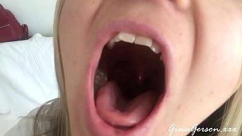 Preview 1 of Bro And Sister Sexy Video - Tongue saliva throat fetish