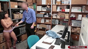 Preview 2 of New Sexey Video 2018 - Thief store cashier sucks officers dick