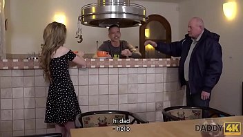 Preview 1 of Rips In Chaina - DADDY4K. Dad talks a lot with Jessi then seduces her for hard sex