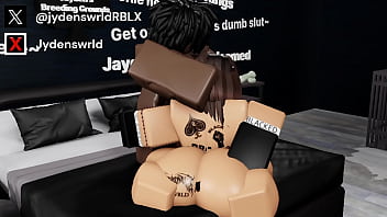 Preview 1 of Big Black Anal Dick - Destroying my friend&#039_s tight pussy - Roblox