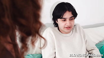 Preview 1 of Mom Sleep Son Enjoy - Stepson lets his stepmom suck his cock