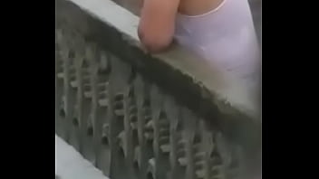 Preview 4 of Neck Cut - Desi uncle masturbating his monster cock at roof