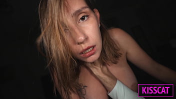 Preview 4 of Afghanistan Sax Video - Hottie with tattoo on big tits in leather coat gets fucked hard in POV till cum inside pussy