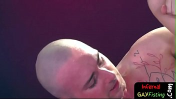 Preview 4 of Telugu Hidden Sex Videos - Inked submissive jock enjoys deep fisting