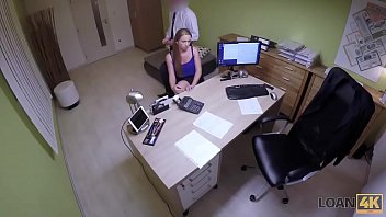 Preview 1 of Rigger Boots - LOAN4K. Blonde comes to loan agency and has wild sex for money