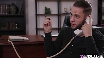 Preview 1 of Pillado Follan - Tattooed busty lover shemale got banged in a secret sex