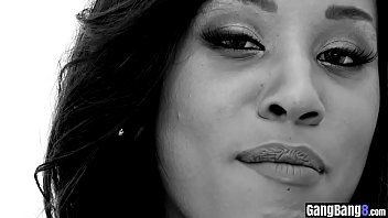 Preview 1 of Dannyd Mother - Open minded ebony babe gangbanged by horny guys big dicks