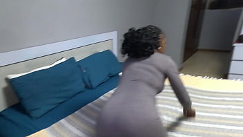 Preview 1 of Cartoon Mom Animation - Black Milf gets her pantyhose ripped off by horny older man