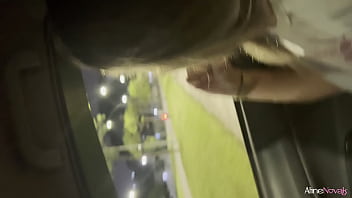 Preview 2 of Sex Tomboy - Loira peituda d&aacute_ a bucetinha pra motoboy e mama seu namorado enquanto grava tudo - Aline Novak
