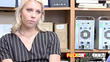 Preview 1 of Lesbian Maza - NAUGHTY blonde gets bred by horny muscled INVESTIGATOR