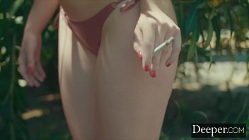 Preview 1 of Herbig Porn - Deeper. Hippie Chick Ella Nova Summertime Session