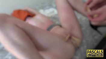 Preview 2 of Women Armpit Licking - Clothespinned pussy sub
