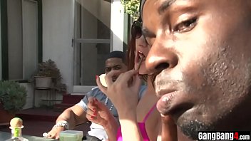 Preview 1 of Money Coupl - A bunch of BBC dudes gangbanged a petite blonde teen